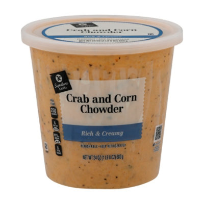 Signature Cafe Crab & Corn Chowder - 24 Oz