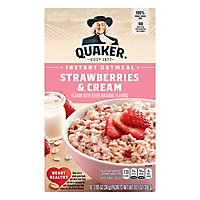 Quaker Instant Oatmeal Strawberries And Cream - 10.5 Oz - Image 3