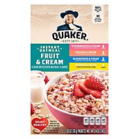 Quaker Instant Oatmeal Fruit & Cream Variety - 8.4 Oz - Image 3