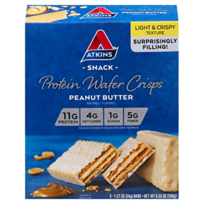Atkins Protein Wafer Crisps Peanut Butter - 5-1.27 Oz - Image 3