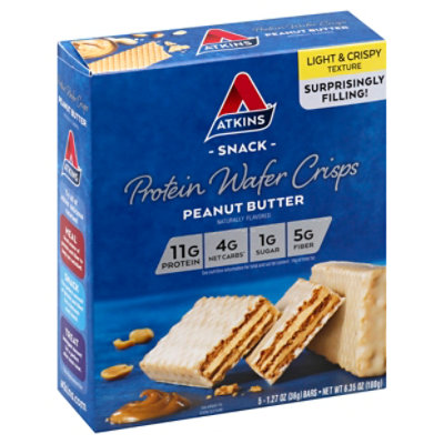  Atkins Wafer Peanut Butter Vanilla 5pk - 5-1.27 Oz 