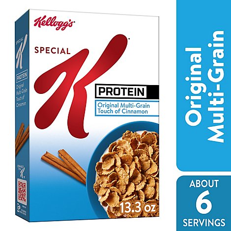 Special K Protein Breakfast Cereal Original MultiGrain Touch of Cinnamon - 13.3 Oz