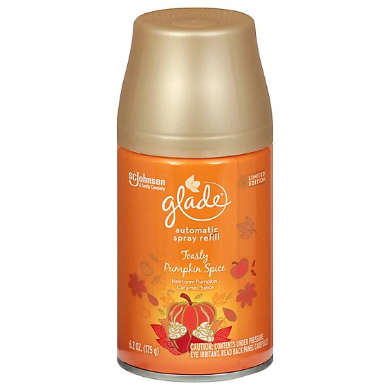 Glade Automatic Spray Refill Toasty Pumpkin Spice - 6.2 Oz