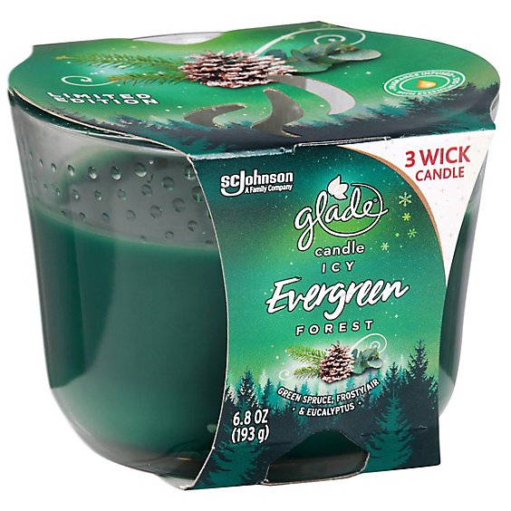 Glade Candle Icy Evergreen Fore - Each