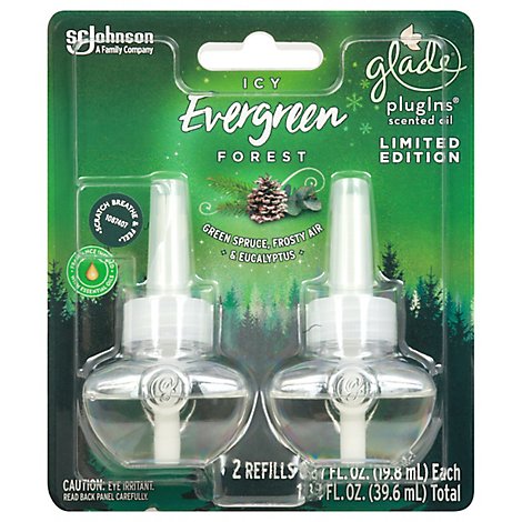Glade Piso Refills-Icy Evergreen - Each