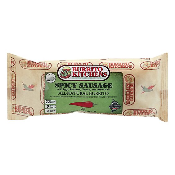 Burrito K Burrito Spcy Sausage Brkf - 8 Oz