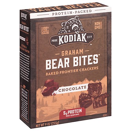 Kodiak Cakes Bear Bites Graham Crackers Frontier Chocolate - 9 Oz - Image 1