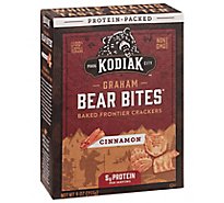 Kodiak Cakes Bear Bites Crackers Frontier Graham Cinnamon Box - 9 Oz