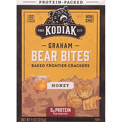 Kodiak Cakes Bear Bites Crackers Frontier Graham Honey - 9 Oz - Image 2