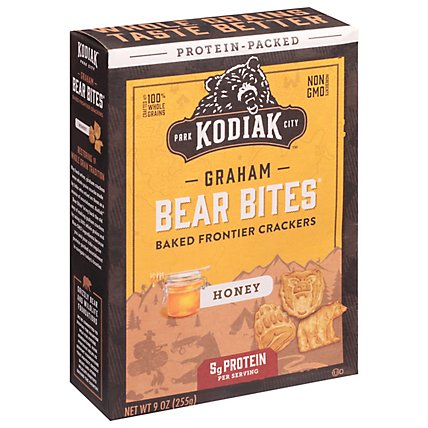 Kodiak Cakes Bear Bites Crackers Frontier Graham Honey - 9 Oz - Image 1