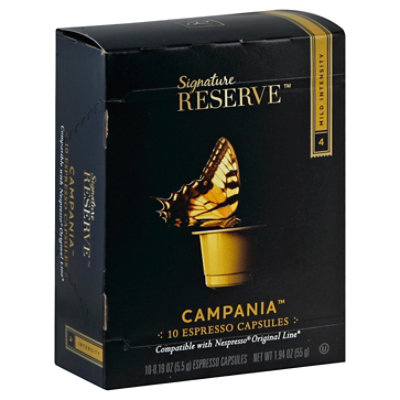 Signature Reserve Espresso Capsule Campania 4 - 10 Count