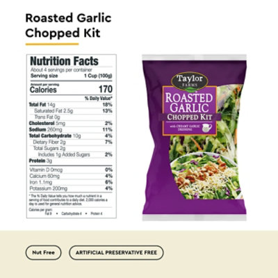 Taylor Farms Roasted Garlic Chopped Salad Kit Bag - 13.25 Oz - Image 5