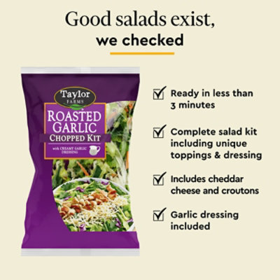 Taylor Farms Roasted Garlic Chopped Salad Kit Bag - 13.25 Oz - Image 3