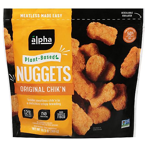 Alpha Foods Nugget Plant Based Original Chikn - 10.9 Oz