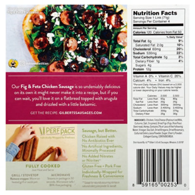 Gilberts Fig & Feta Chicken Sausage - 10 Oz - Image 6