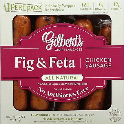 Gilberts Fig & Feta Chicken Sausage - 10 Oz - Image 2