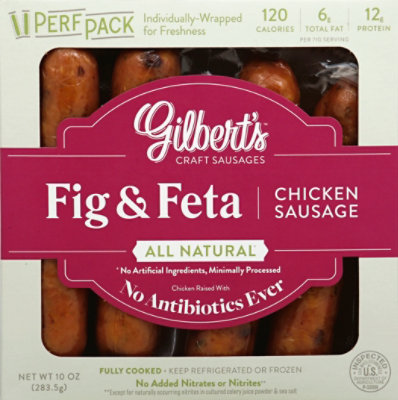 Gilberts Fig & Feta Chicken Sausage - 10 Oz - Image 2