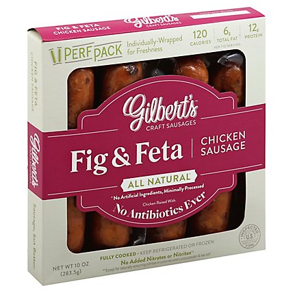 Gilberts Fig & Feta Chicken Sausage - 10 Oz - Image 1