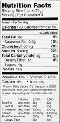 Gilberts Fig & Feta Chicken Sausage - 10 Oz - Image 4