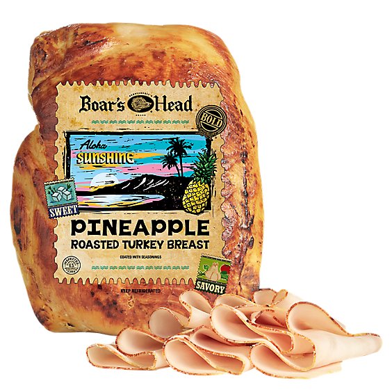 Boar's Head Bold Aloha Sunshine Pineapple Roasted Turkey - 0.50 Lb
