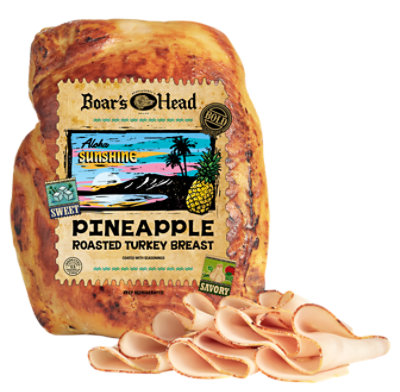 Boars Head Bold Aloha Sunshine Pineapple Roasated Turkey - 0.50 Lb