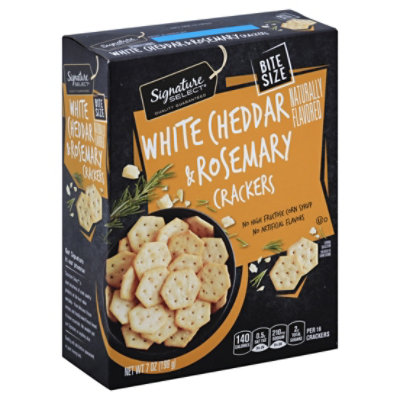Signature SELECT Cracker Bite White Cheddar & Rosemary - 7 Oz