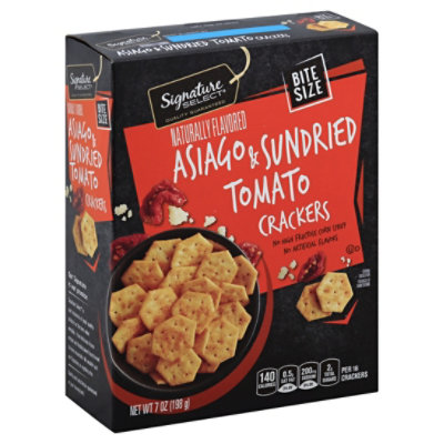 Signature SELECT Cracker Bite Asiago & Sundried Tomato - 7 Oz