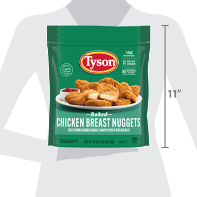 Tyson Frozen Baked Chicken Breast Nuggets - 25 Oz - Image 5