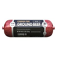 73% Lean 27% Fat Ground Beef Chub - 3 Lbs. - Image 1