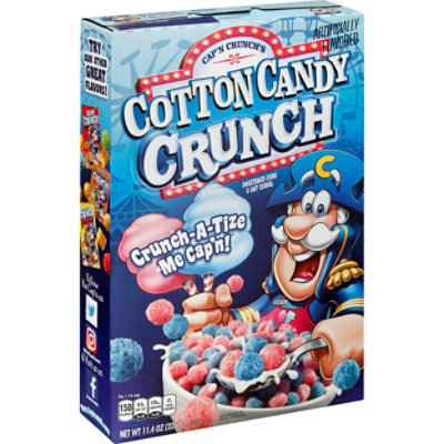 Capn Crunch Sweetened Corn & Oat Cereal Cotton Candy Crunch - 11.4 Oz