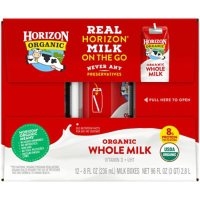 Horizon Organic Shelf Stable Whole Milk - 12-8 Fl. Oz. - Image 3