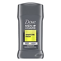 Dove Men+Care Antiperspirant Deodorant Stick Sportcare Active+Fresh - 2.7 Oz - Image 1