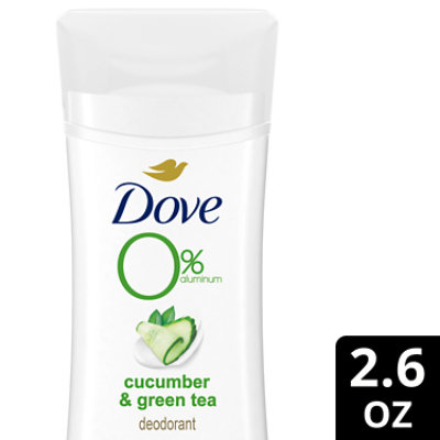 Dove 0% Aluminum Cucumber And Green Tea Deodorant Stick - 2.6 Oz