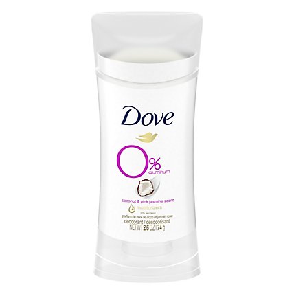 Dove 0% Aluminum Coconut And Pink Jasmine Deodorant Stick - 2.6 Oz - Image 1