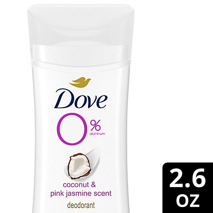 Dove 0% Aluminum Coconut And Pink Jasmine Deodorant Stick - 2.6 Oz - Image 1