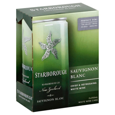 Starborough New Zealand Sauvignon Blanc White Wine Cans - 2-250 Ml