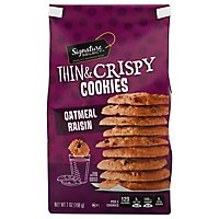 Signature SELECT Cookies Thin & Crispy Oatmeal Raisin - 7 Oz - Image 3