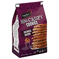 Signature SELECT Cookies Thin & Crispy Oatmeal Raisin - 7 Oz - Image 1