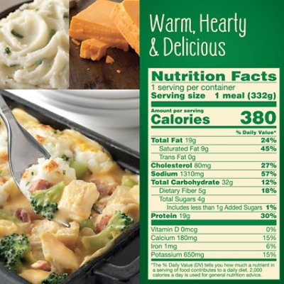 Marie Callender's Chicken & Bacon Shepherds Pie Frozen Meal - 11.7 Oz - Image 4