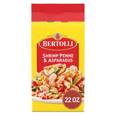 Bertolli Shrimp Penne & Asparagus Frozen Meals In A Creamy Tomato Basil Sau - 22 Oz