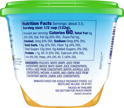 Dole Peach Slices In 100% Juice - 15 Oz - Image 5