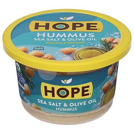 Hope Foods Organic Sea Salt And Olive Oil Hummus - 15 Oz - Image 3