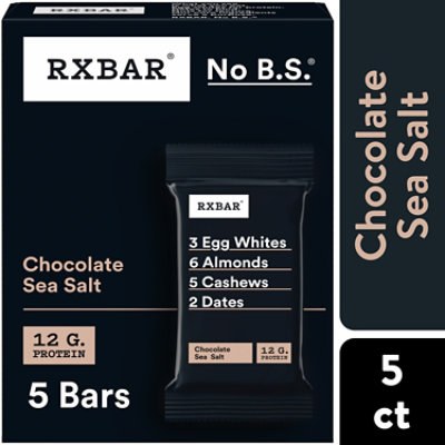 RXBAR Protein Bars Chocolate Sea Salt Protein Snack 5 Count
