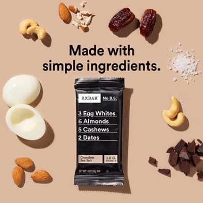 RXBAR Protein Bars Chocolate Sea Salt Protein Snack 5 Count - 9.1 Oz - Image 4