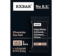 RXBAR Protein Bar 12g Protein Chocolate Sea Salt 5 Count - 9.15 Oz