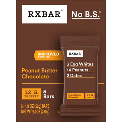 RXBAR Protein Bars Peanut Butter Chocolate Gluten Free 5 Count - 9.1 Oz - Image 8
