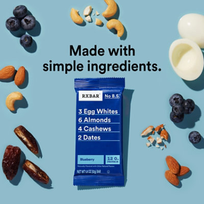 RXBAR Protein Bars Blueberry Protein Snack 5 Count - 9.1 Oz - Image 4