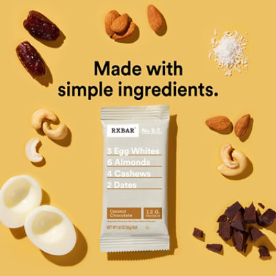 RXBAR Protein Bars Coconut Chocolate 12g Protein 5 Count - 9.1 Oz - Image 4