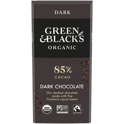 Green & Blacks Dark Chocolate Organic 85% Cacao - 3.17 Oz