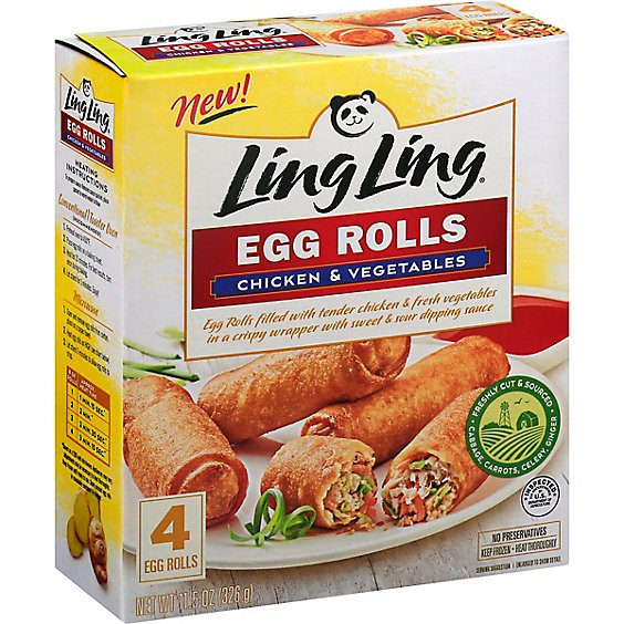 Ling Ling Ssa Chicken Egg Roll 5 Units - 11.5 Oz